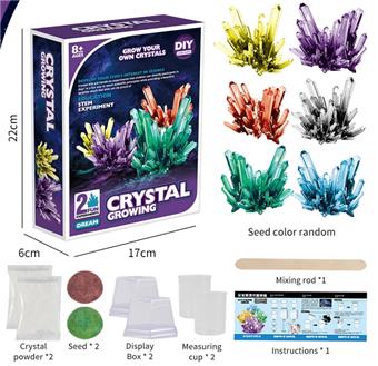 Crystal Planting "6-Color (Random) Crystal 2-piece Set   ITEM NO.： W061892