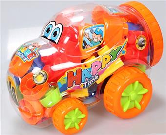Q-version Beetle Car Puzzle Building Blocks Multi color Mixed Pack (30PCS)   ITEM NO.： W046245