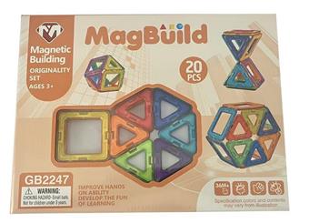 20 children's puzzle magnetic building blocks   ITEM NO.： W043602