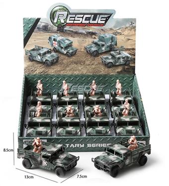 Inertial Hummer military vehicle (8 units per model)   ITEM NO.： W041752