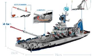 Missile equipped destroyer? 6-in-1 1442PCS (low-priced impulse version)   ITEM NO.： W045185