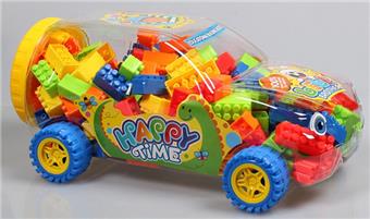 Car puzzle building blocks with multiple colors mixed weighing 600 grams (approximately 200-220PCS)   ITEM NO.： W046262