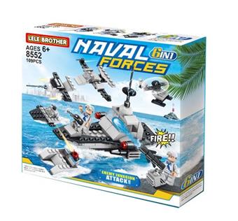 Navy Special Forces Six in One 109PCS   ITEM NO.： W045238