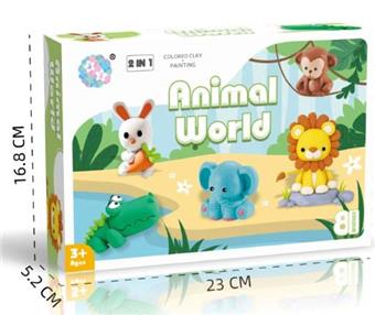 Clay Animal Theme Painting Card Set   ITEM NO.： W053787