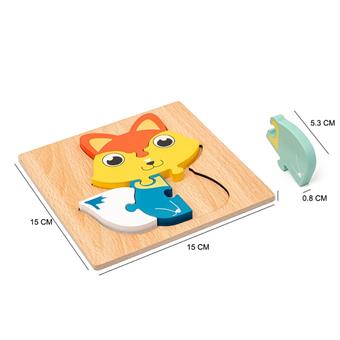Wooden three-dimensional puzzle puzzle board puzzle toys with multiple mixed designs   ITEM NO.： W049423