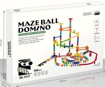 Domino Ball Track Building Blocks 222pcs   ITEM NO.： W046451