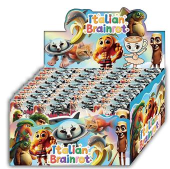 Shanhaijing wooden stick figurine 24 pieces tin bag display box+card   ITEM NO.： W055656