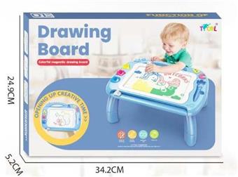 Magnetic writing board with table legs (blue body)   ITEM NO.： W056275