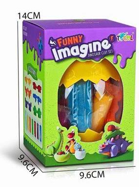<Dinosaur>Dinosaur Egg Clay Set Window Box   ITEM NO.： W052131