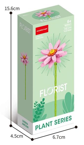 142PCS Pink Gerbera   ITEM NO.： W045122