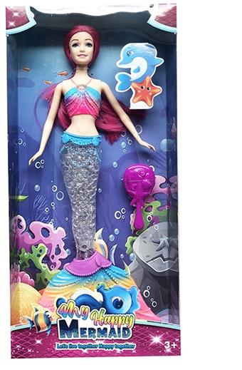 Disney 14 inch physical mermaid with lighting, music theme, and comb   ITEM NO.： W055491