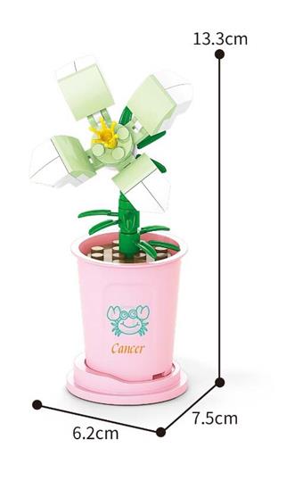 Cancer Lily 45PCS Micro Particle Building Blocks   ITEM NO.： W044911