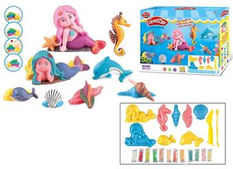 Mermaid series with 12 color mud   ITEM NO.： W053279
