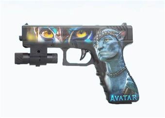 Avatar Inflatable Water Bullet Gun with Infrared, Comes with One Pack of Bubble Water Bullets, One Pack of Dry Water Bullets, Three Mixed Models   ITEM NO.： W063850