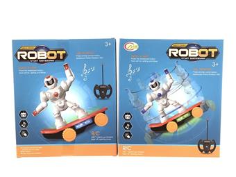 Remote controlled robot stunt scooter with lights and music   ITEM NO.： W055017