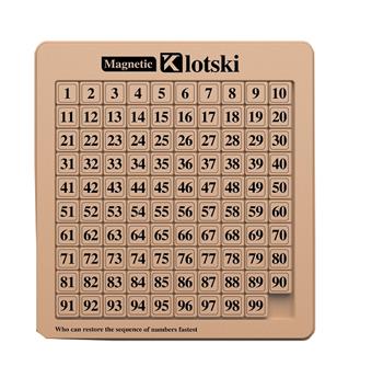 English 10 * 10 magnetic number Huarongdao   ITEM NO.： W046607