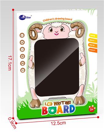 Children's cartoon goat LCD color LCD writing board (mini)   ITEM NO.： W056968