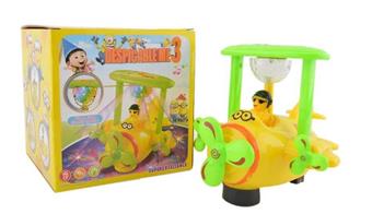 Minions electric plane with lights, music projection   ITEM NO.： W054262
