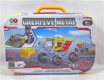 121pcs metal assembled toys   ITEM NO.： W042399