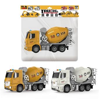 Inertial engineering vehicle - mixer truck (with lighting and sound)   ITEM NO.： W047430