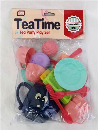 Playing house tea set+colored clay card head bag   ITEM NO.： W052137