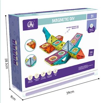 7.5CM color window magnetic sheet 98PCS   ITEM NO.： W046525