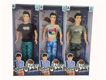 New 11.5-inch live action fashion men's Barbie 3 mixed styles   ITEM NO.： W055458