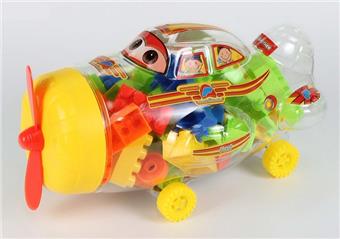 Aircraft puzzle building blocks   ITEM NO.： W045294