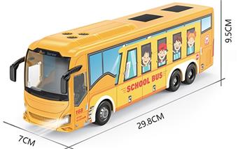 1: 24 27 MHz 5-way remote control light single-layer UV school bus   ITEM NO.： W060766