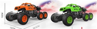 1: 16 Six way light spray six wheel skeleton climbing car   ITEM NO.： W060650