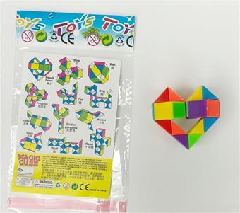 23 Rainbow Little Magic Ruler Heart Shape   ITEM NO.： W060876
