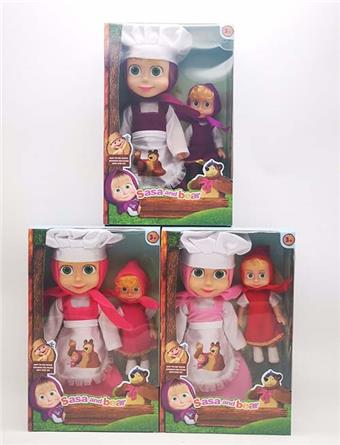 10 inch empty body with music IC chef Martha doll with chef hat+apron+6 inch Martha doll 3 mixed styles   ITEM NO.： W062975