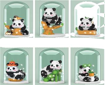 Panda gift box with cover lighting version (6 mixed versions) (low-priced impulse version)   ITEM NO.： W045187