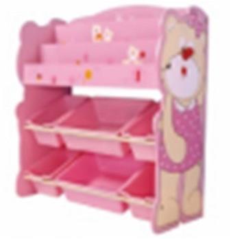Cherry Bear Multi functional Storage Rack - Pink   ITEM NO.： W043658