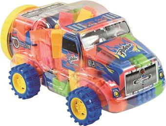Small tractor trailer mixed with multiple colors weighing 260 grams (approximately 75PCS)   ITEM NO.： W045384