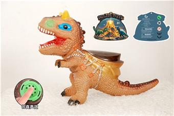 Vinyl mount dinosaur (with dinosaur call IC, eyes with colored lights)   ITEM NO.： W046342