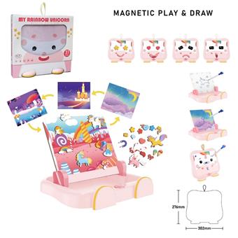 Unicorn Scene Learning Box (Large)   ITEM NO.： W061582