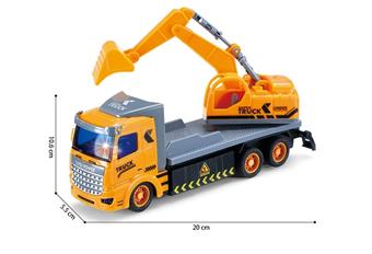 1: 48 Four way light remote control short head excavation engineering vehicle   ITEM NO.： W060570