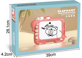 Monochrome elephant puzzle board (with tangram) without feet   ITEM NO.： W056544