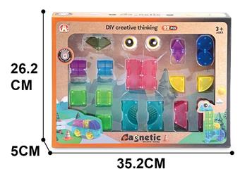 Puzzle Transparent Magnetic Block 22P   ITEM NO.： W046651
