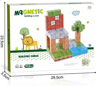 Forest theme 2.5CM magnetic block 103P   ITEM NO.： W046731