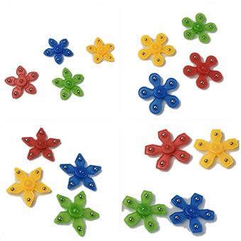 5-leaf 6-centimeter iron bead gyroscope with 4 hybrid models   ITEM NO.： W041602