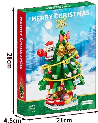 Building blocks Christmas tree 372PCS   ITEM NO.： W044799