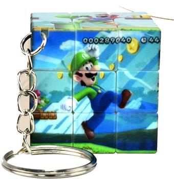 3.5CM Super Mario Cube with Keychain   ITEM NO.： W048142