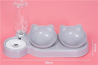 Pet supplies feeding bowl, cat food bowl, dog food bowl, drinking water bowl, drinking water feeding bowl, three bowls   ITEM NO.： W062486