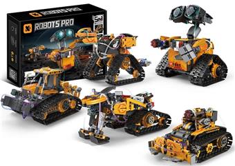 Cross border remote control programming Steam building blocks - programming puzzle toys, children's assembly toys, simulation models, cross-border Wall-E five variable robots (673+PCS)   ITEM NO.： W054694