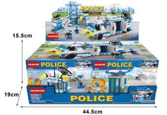 Police direct transformation 8-in-1 861pcs 8 boxes   ITEM NO.： W046095