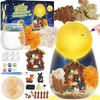 Christmas Graffiti Moon Lantern   ITEM NO.： W055770