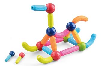 Small size assembled magnetic rods 64PCS   ITEM NO.： W046533