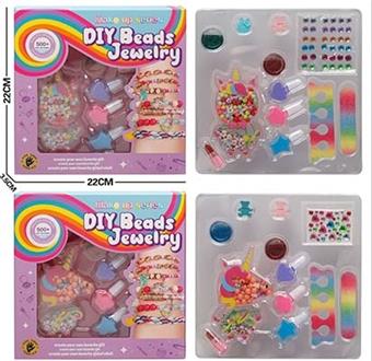 Unicorn Letter Bead Makeup Set (Two Mixed Designs)   ITEM NO.： W058946